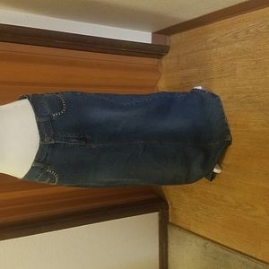 HIP JEANS MAXI BLUE JEAN SKIRT SIZE 11